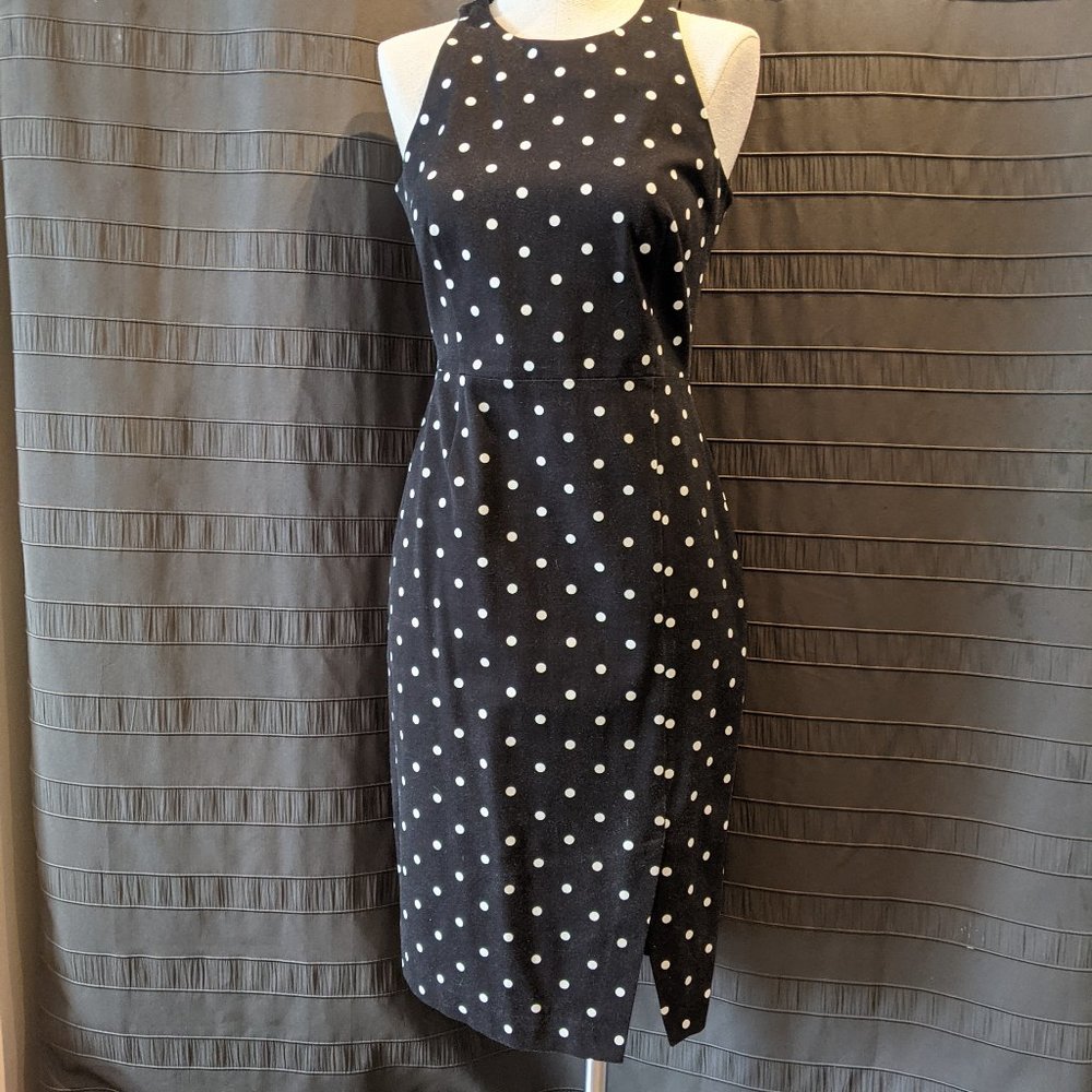 Banana Republic Sexy Retro Polka Dot Wiggle Dress